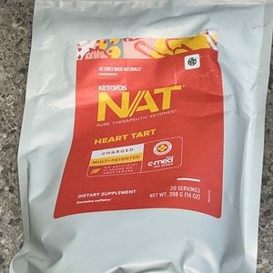 PRUVIT KETO//OS NAT Ketones 20 serving Hart Tart Charged in sealed bag.